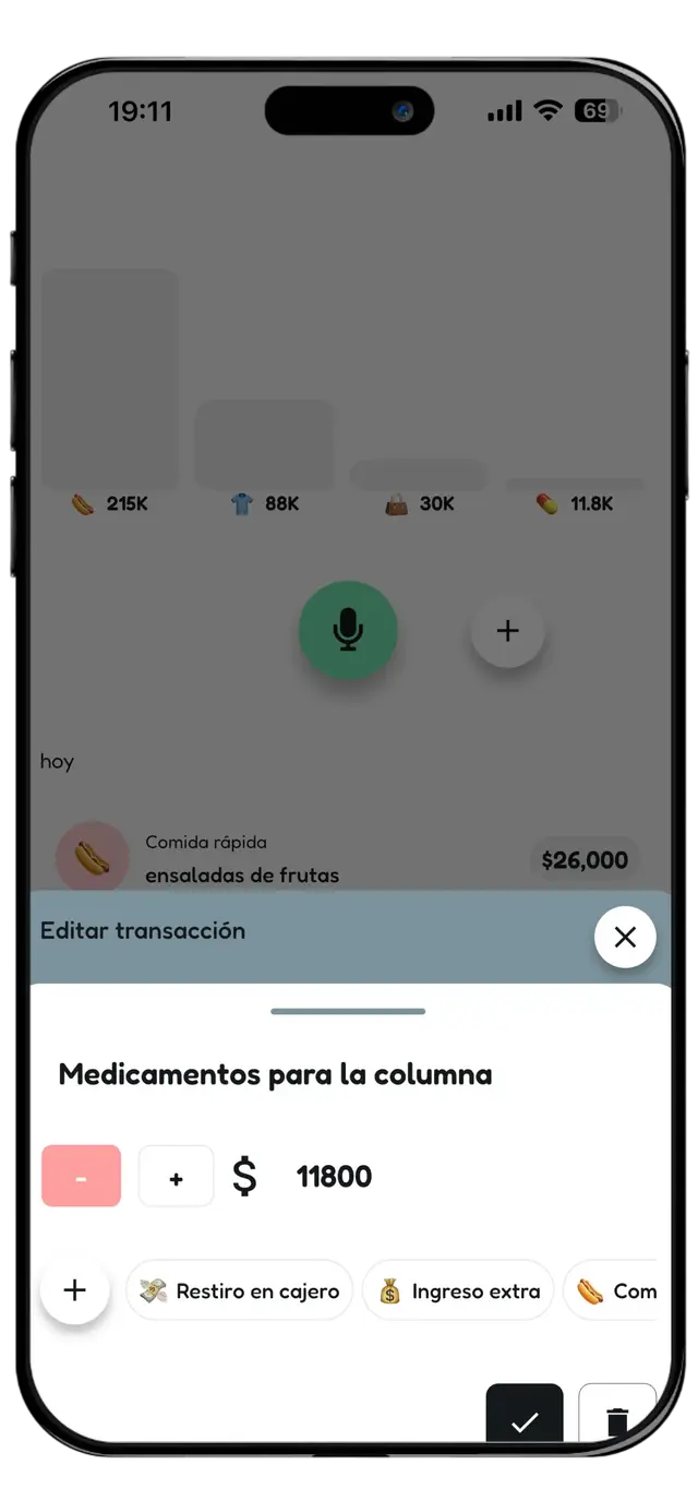 Pantalla de recomendaciones inteligentes